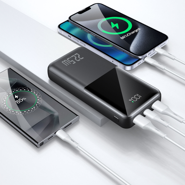 Trusmi Digital 10.000mAh Sạc nhanh 22.5W, màn hình LED hiện đại