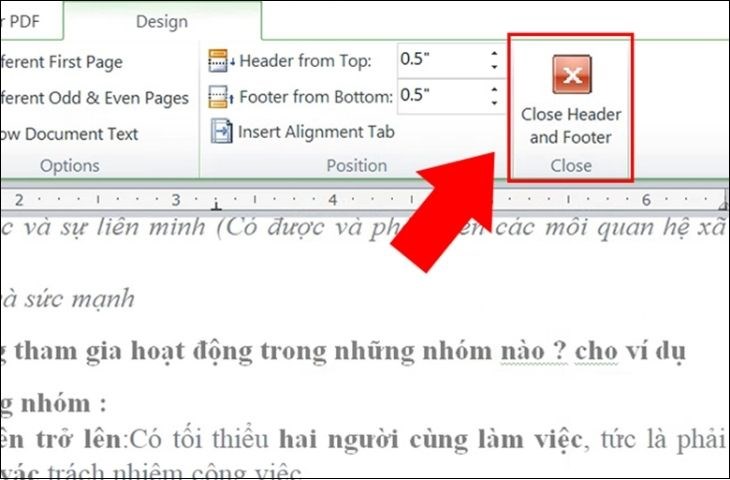cách đánh dấu số trang trong word