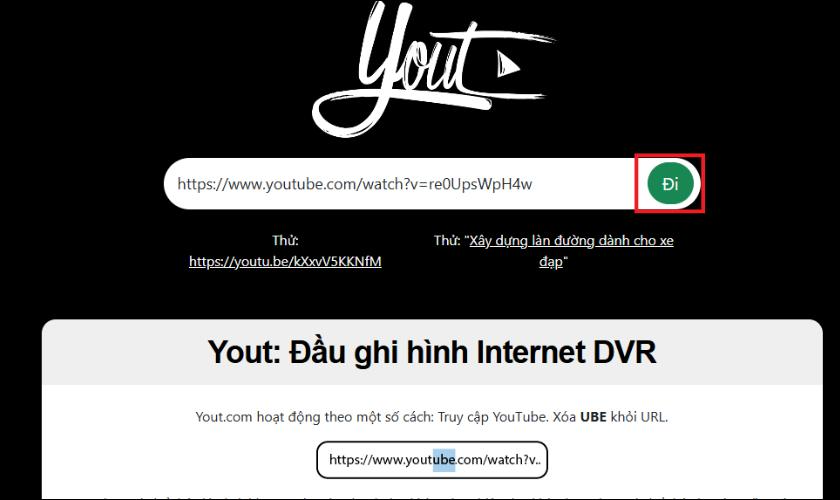 Dùng Yout.com