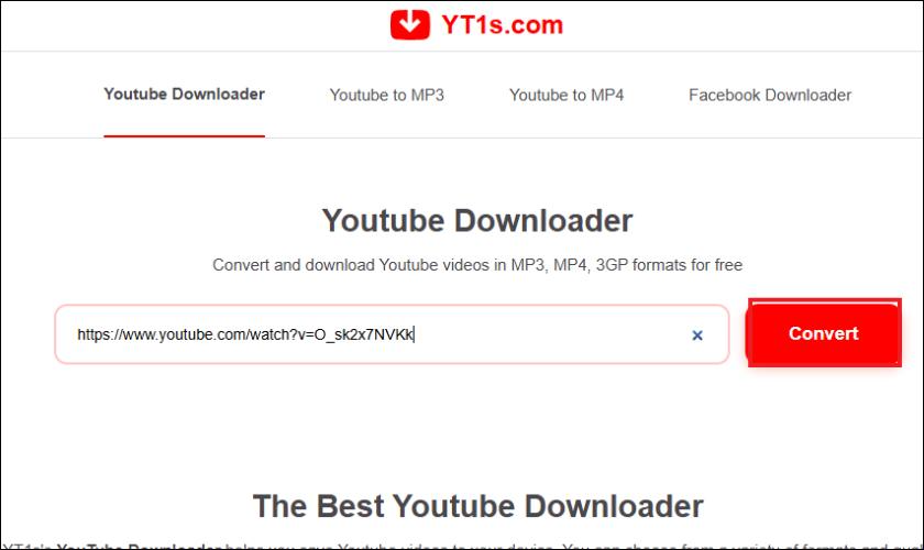 Tải video bằng YT1S.com