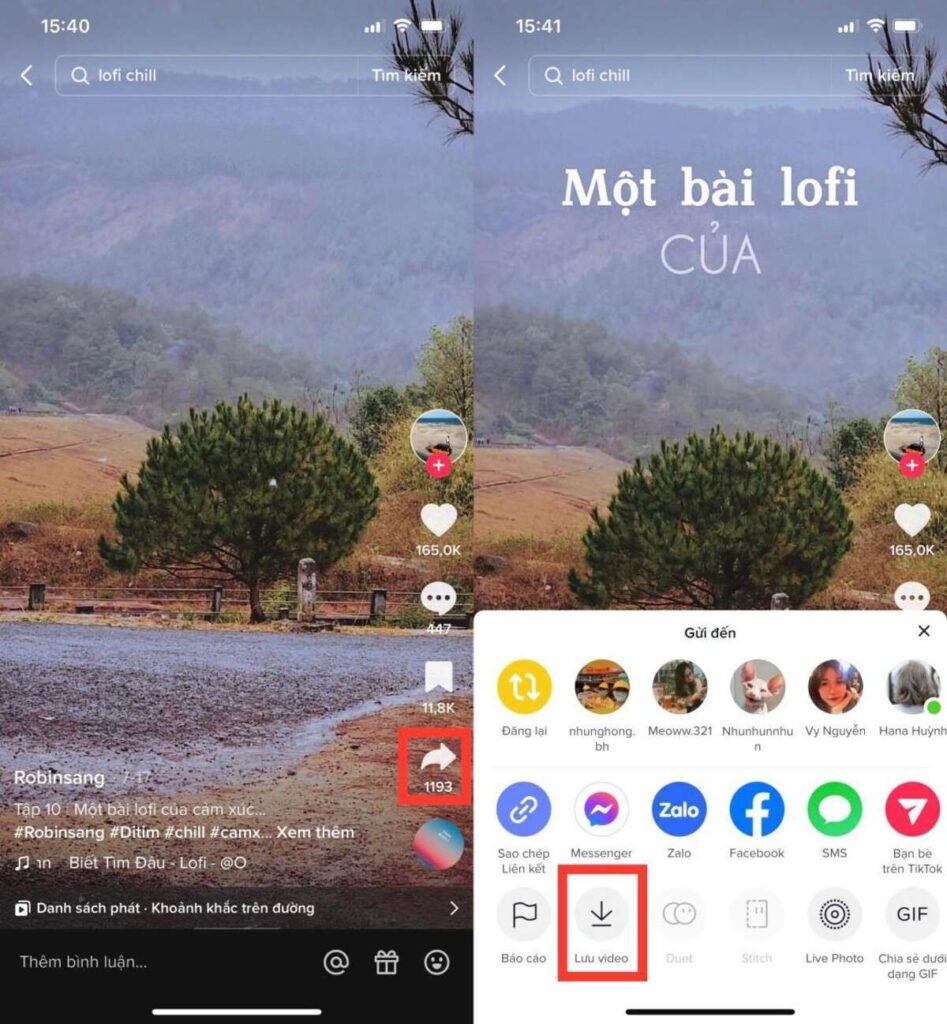 Tải video bạn muốn lấy làm nhạc chuông điện thoại
