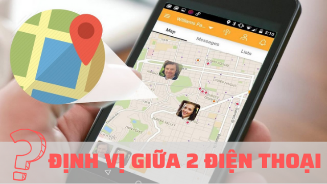 cách cài định vị giữa 2 điện thoại android