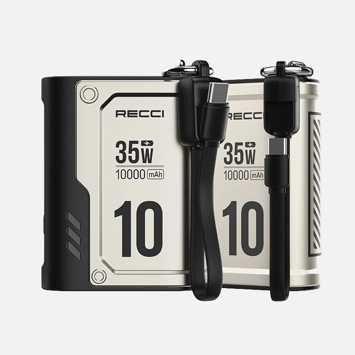 Pin dự phòng Recci sạc nhanh 35W có dây đeo